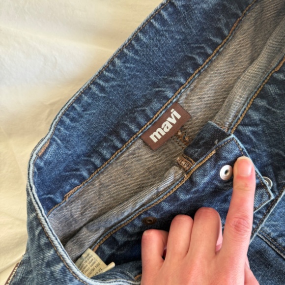 y2k snap denim low-waisted mini skirt - Picture 8 of 9